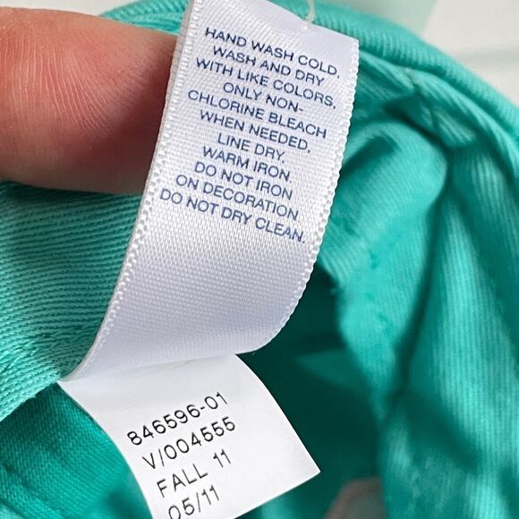 Gap Kids Shimmer Aquatide Gap Logo Baseball Hat Size L/XL New With Tags - Picture 11 of 12